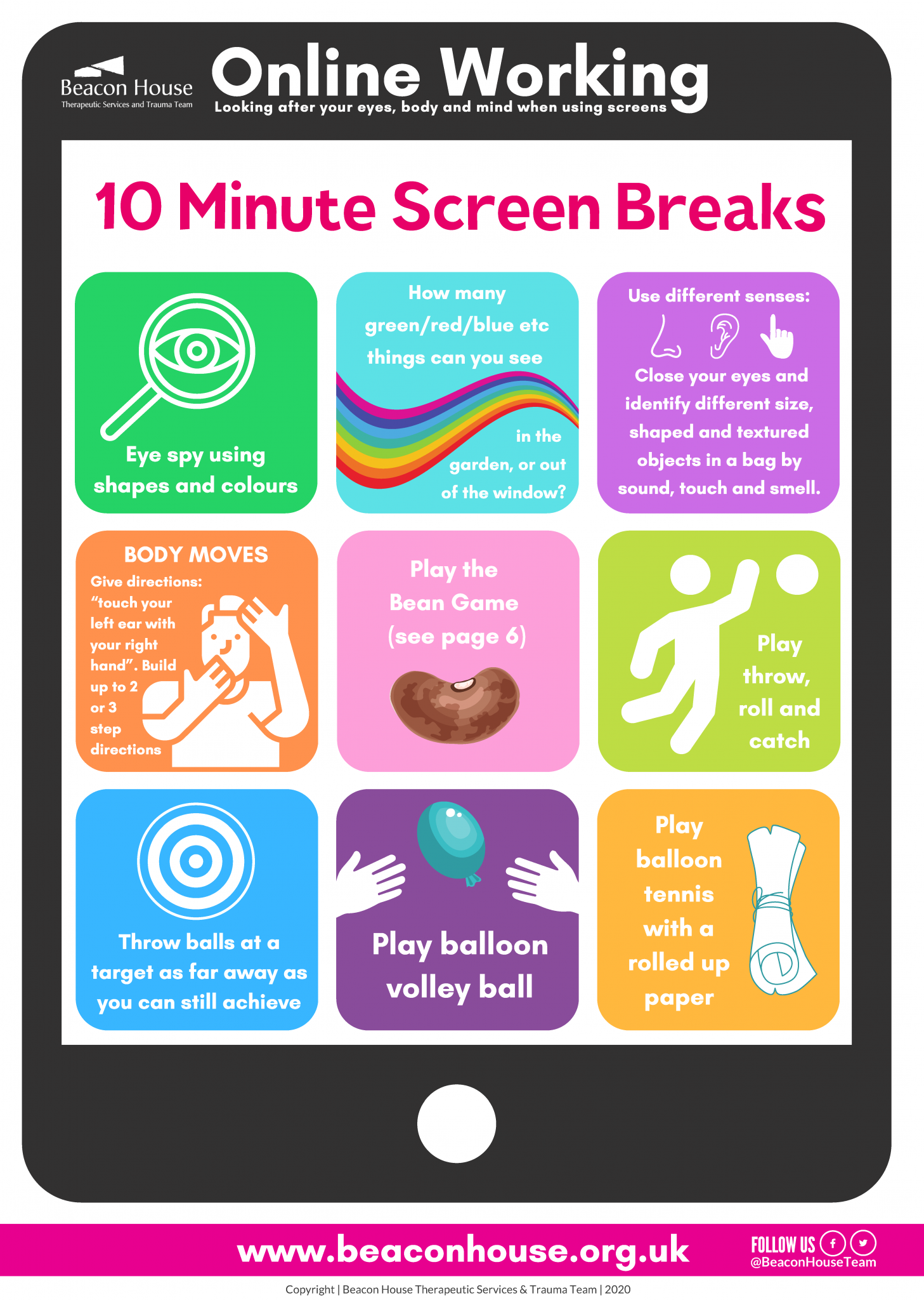 Wellbeing The importance of screen breaks Grange Primary School